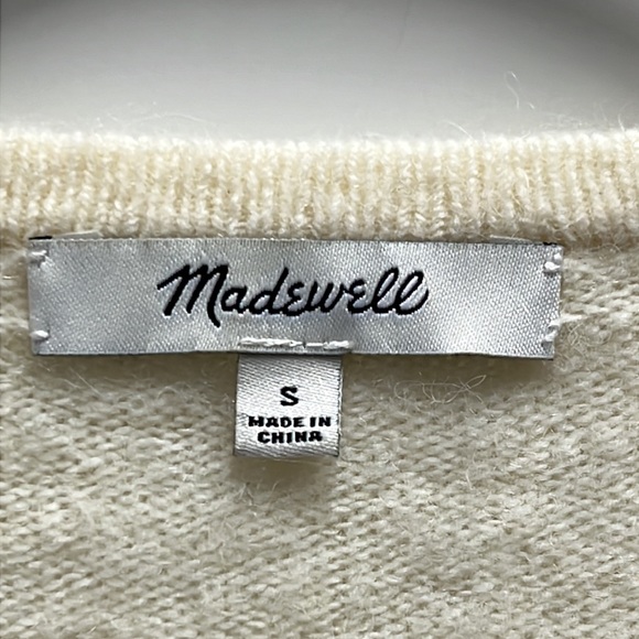 MADEWELL color block open cardigan sweater duster - Picture 10 of 16